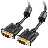 Cable Matters VGA Monitor Cable – 6ft, Gold‑Plated with Ferrites